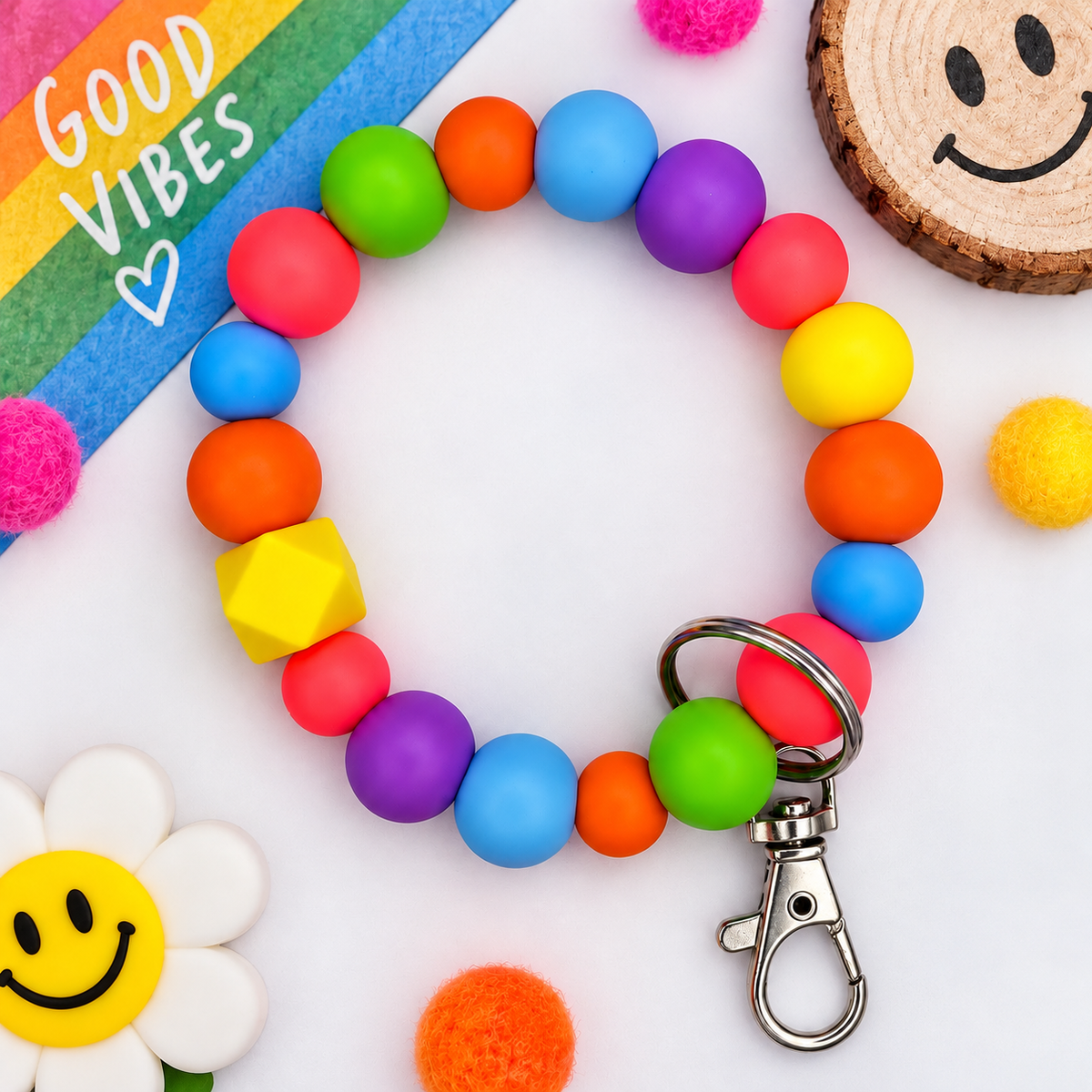 Silicone Bead Wristlets (no tassels)