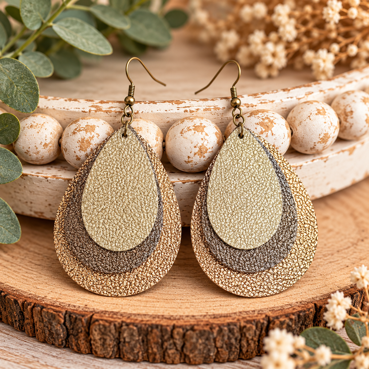 Miscellaneous Faux Leather Earrings