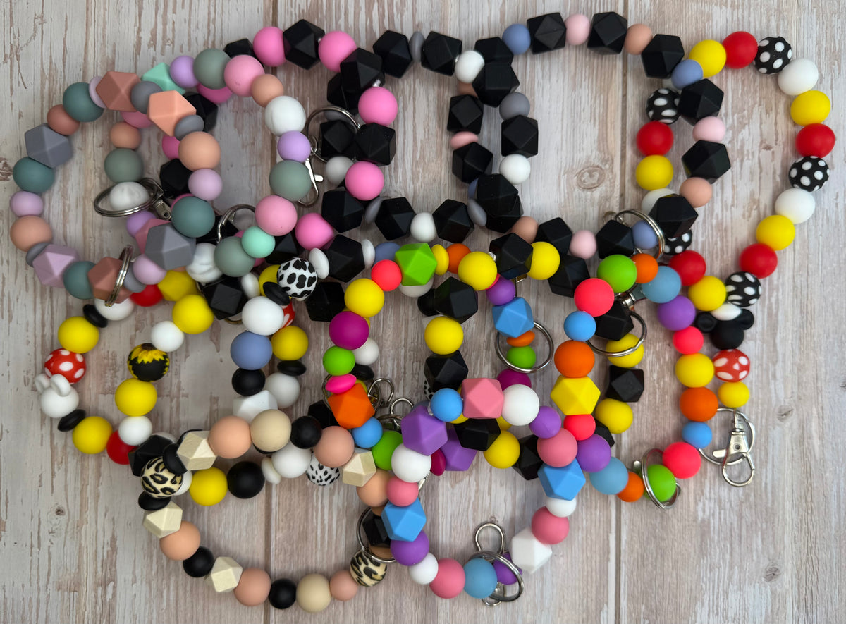 Silicone Bead Wristlets (no tassels)