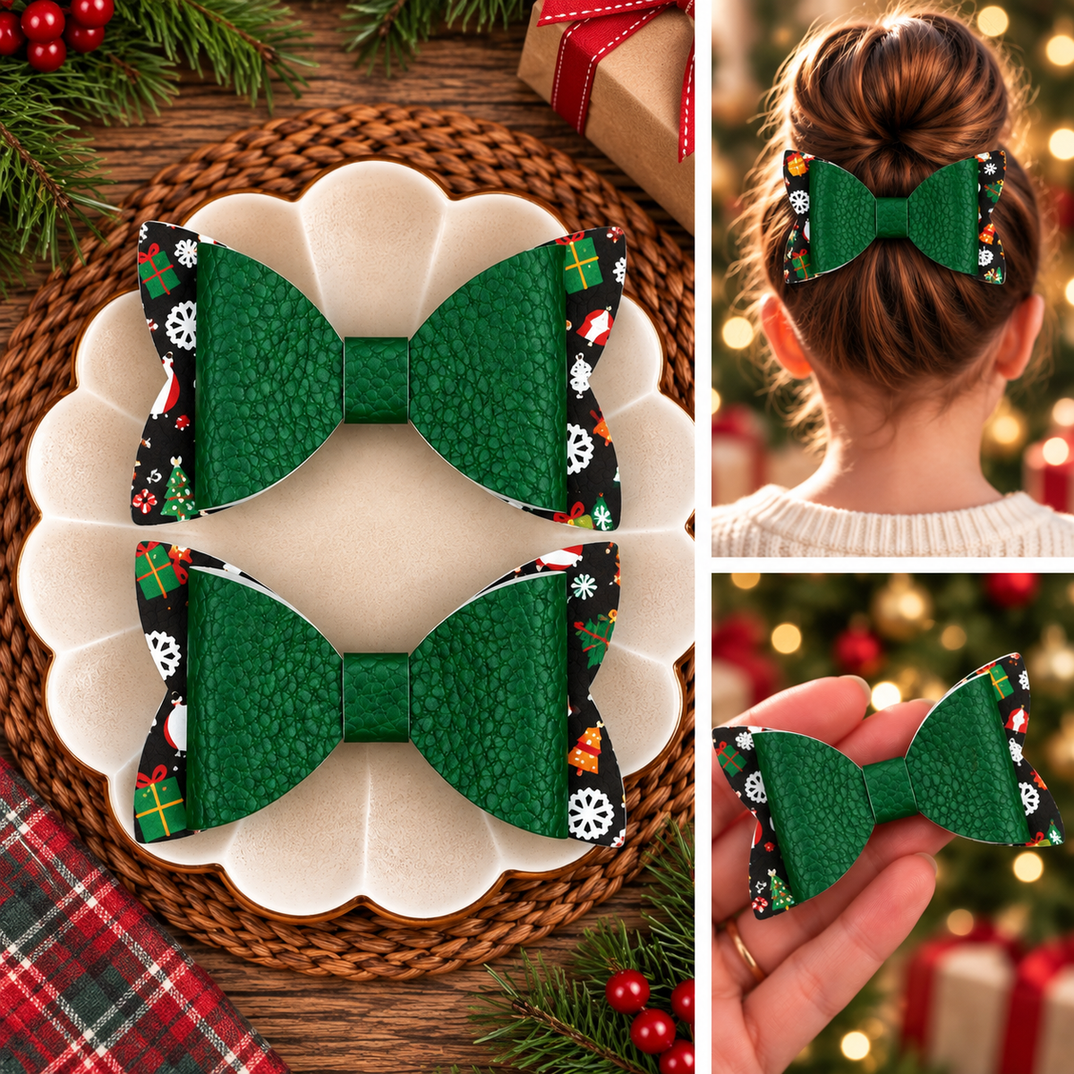 Christmas Hair Bows
