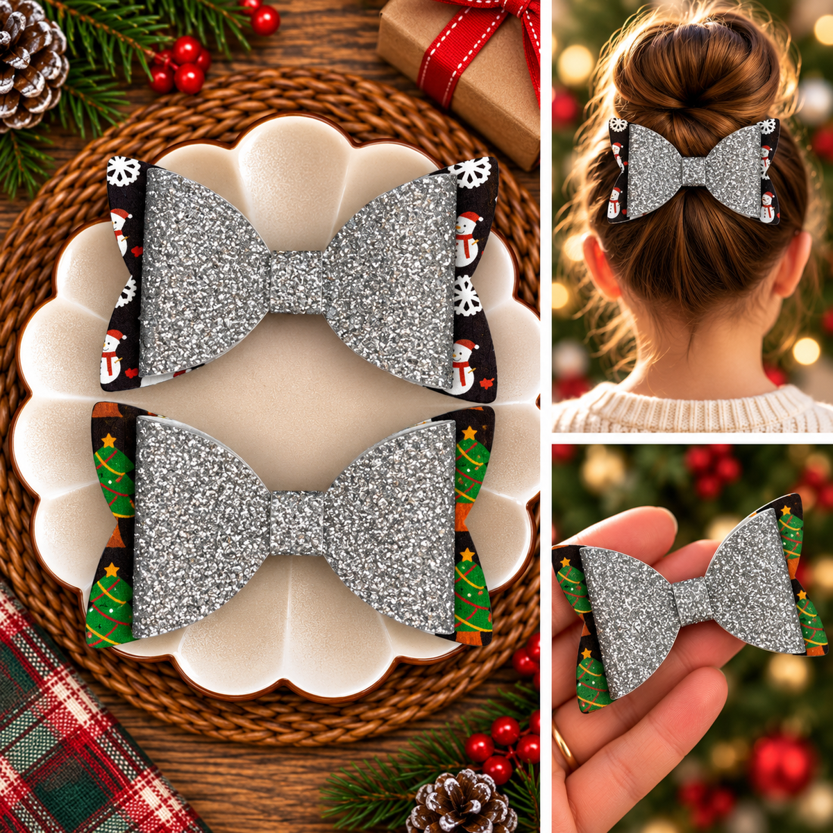 Christmas Hair Bows