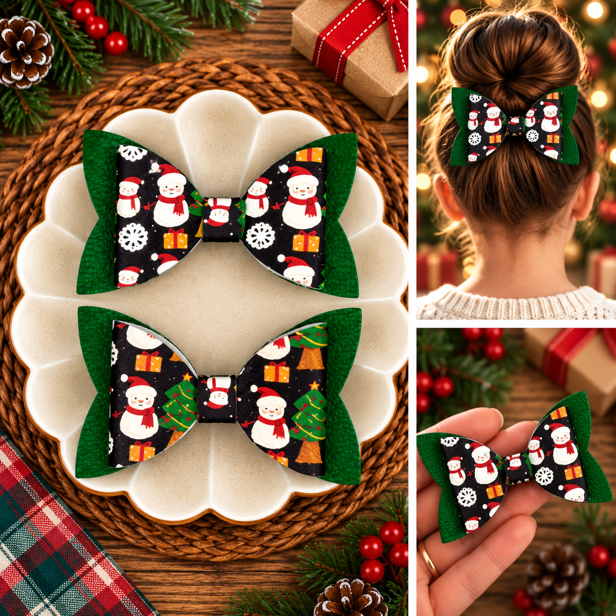 Christmas Hair Bows