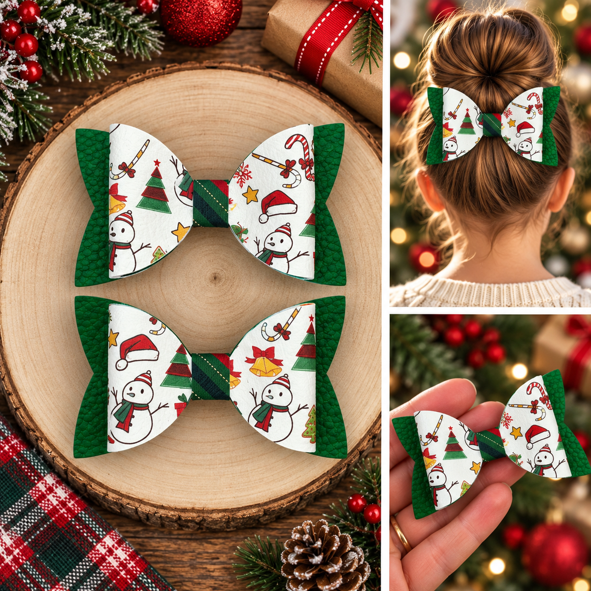Christmas Hair Bows