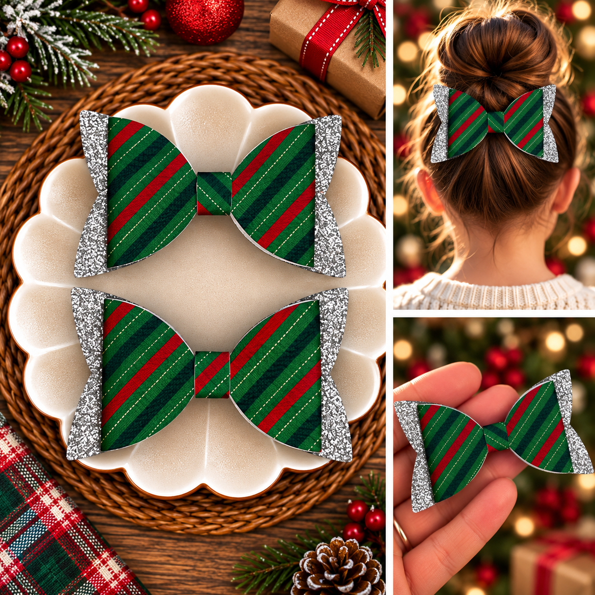 Christmas Hair Bows