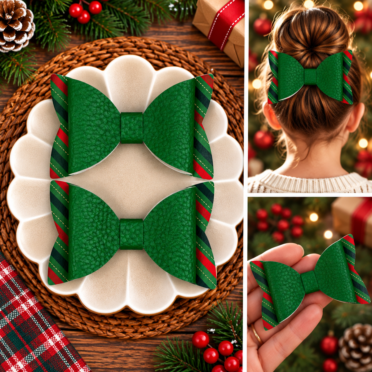 Christmas Hair Bows