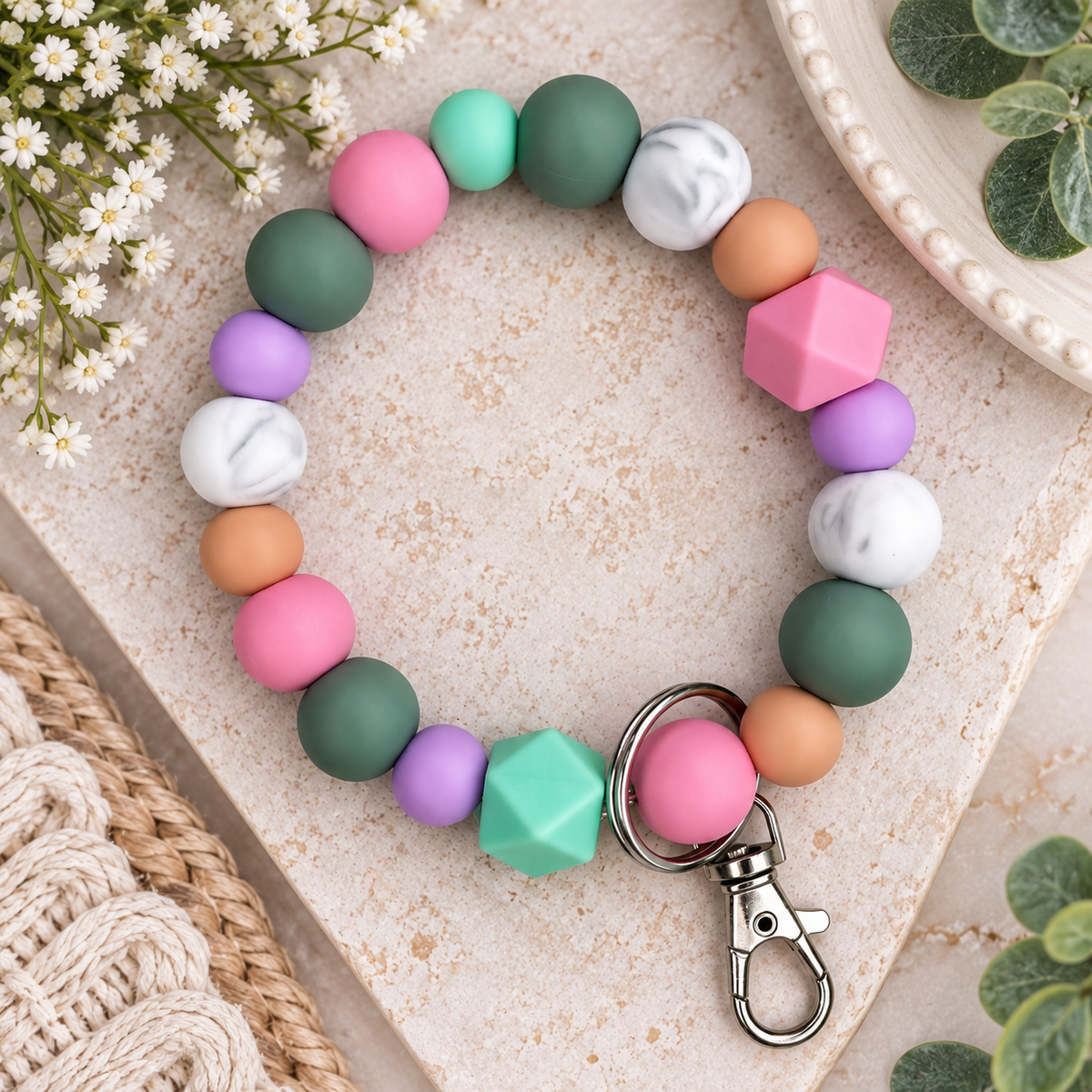 Silicone Bead Wristlets (no tassels)
