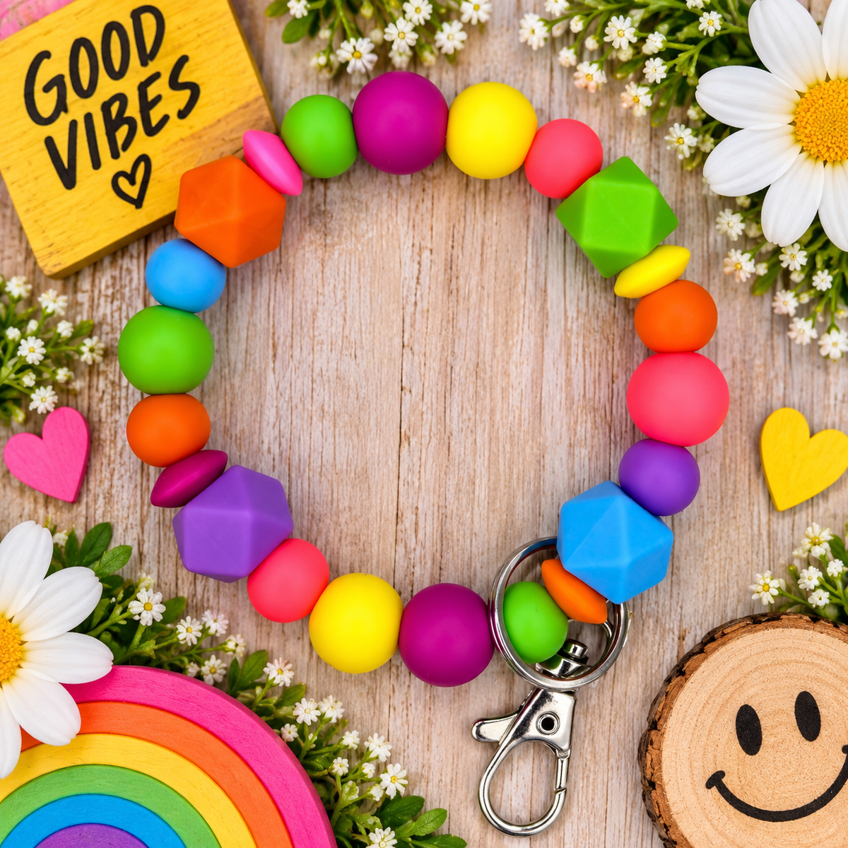 Silicone Bead Wristlets (no tassels)