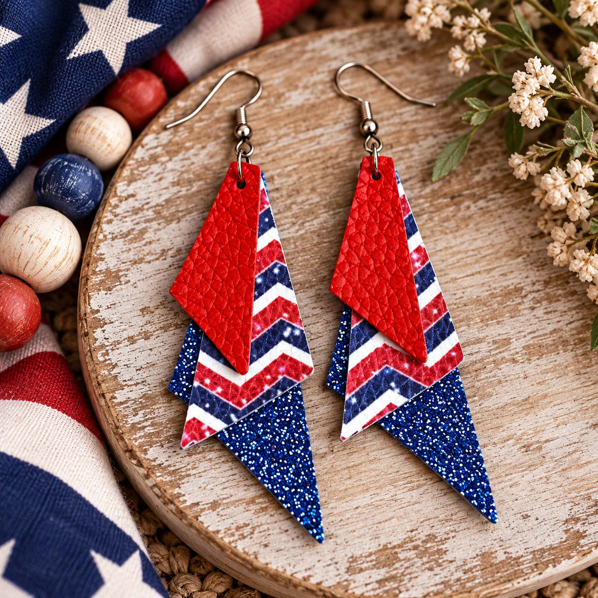 July 4th Earrings