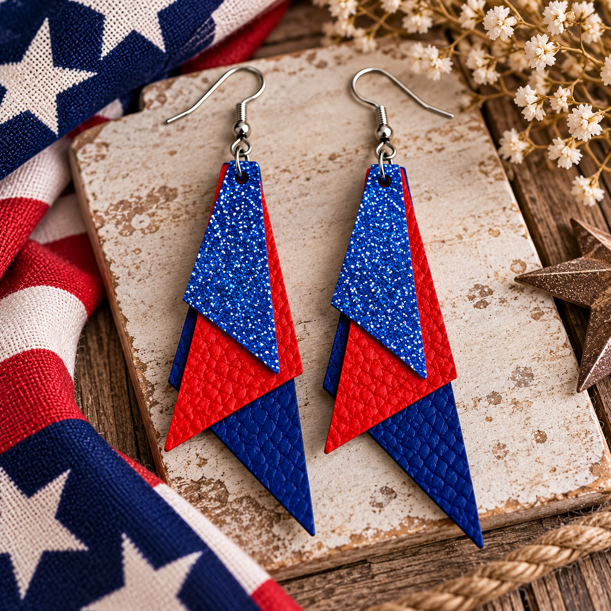 July 4th Earrings