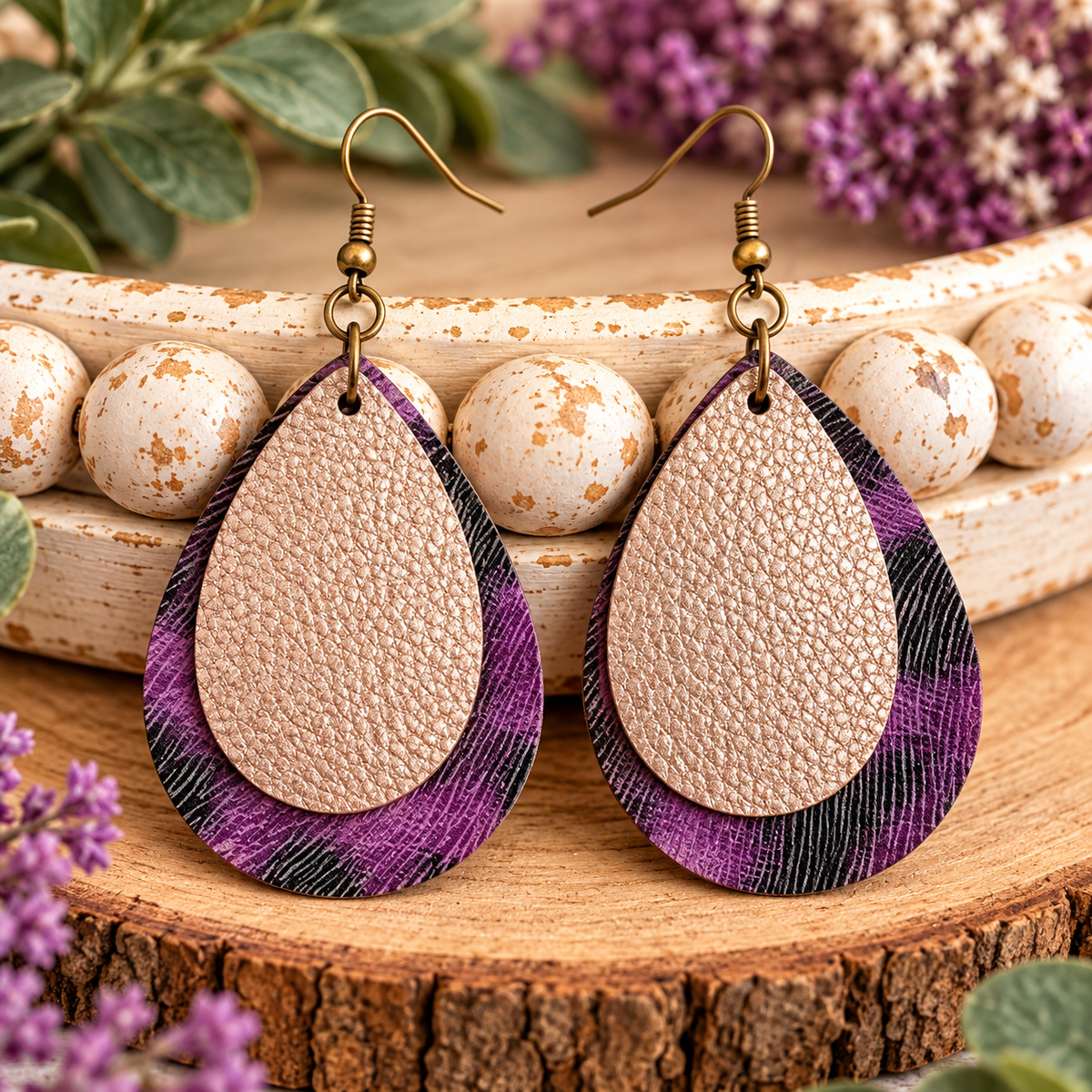 Miscellaneous Faux Leather Earrings