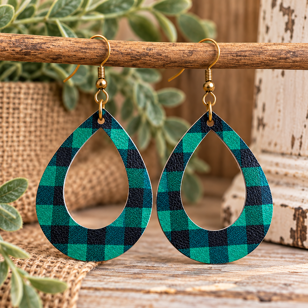 Buffalo Plaid Earrings