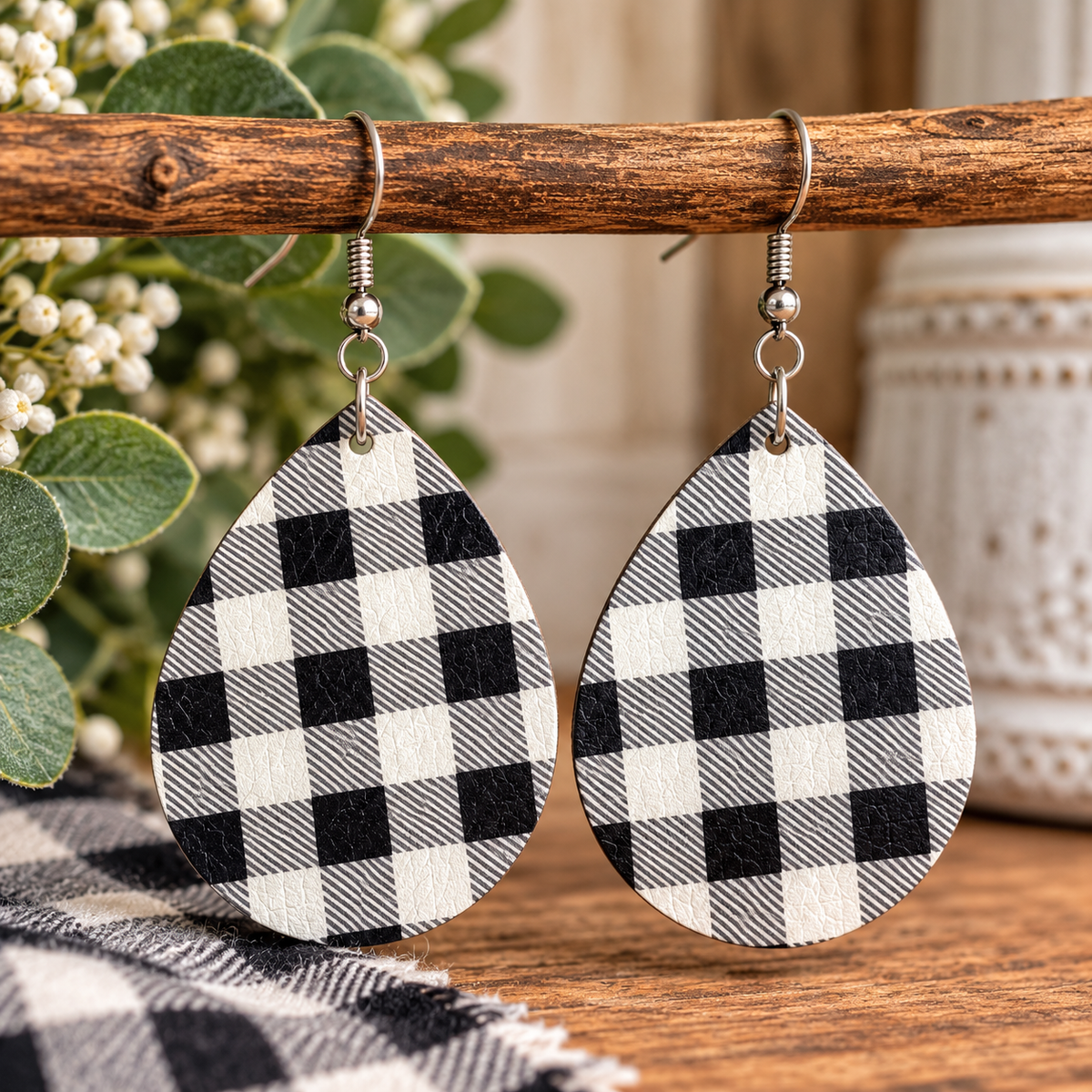 Buffalo Plaid Earrings