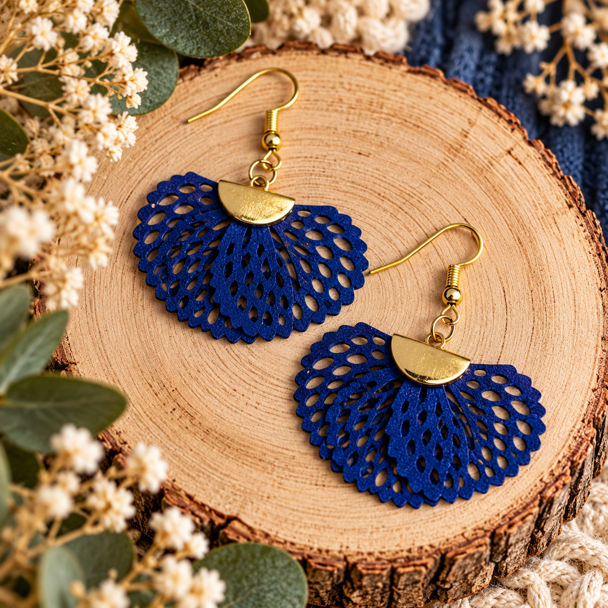 Lace Fan Earrings