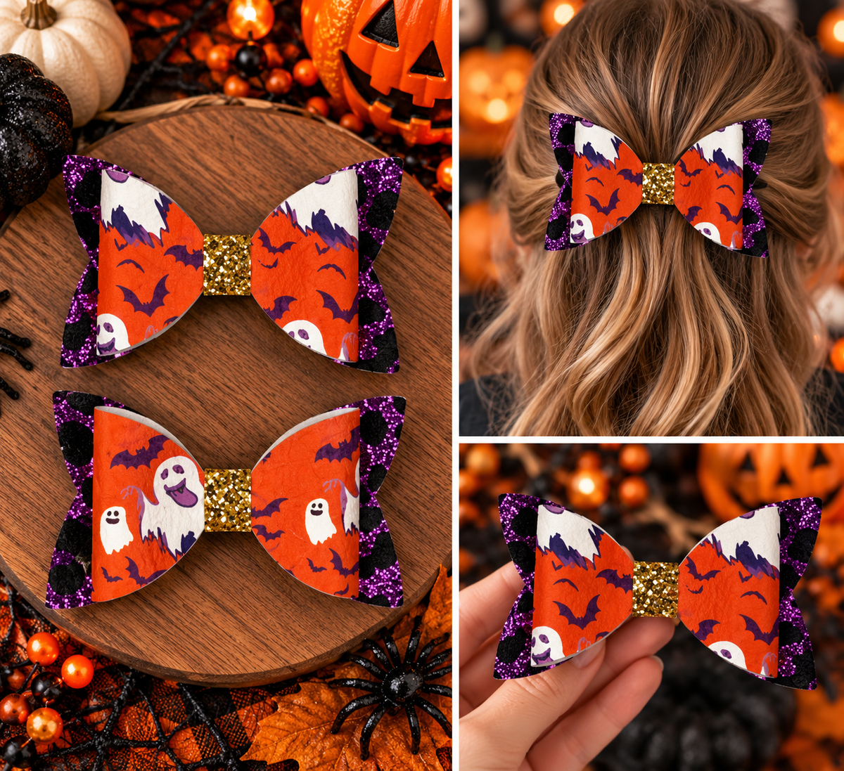 Halloween Hair Bows