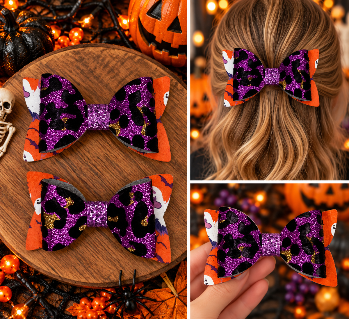 Halloween Hair Bows