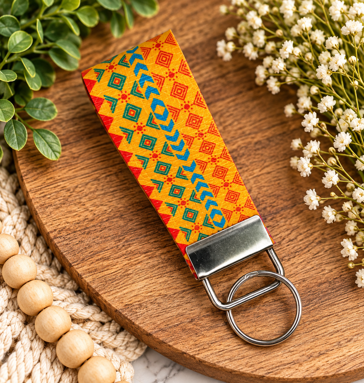 Faux Leather Key Fob Key Chains