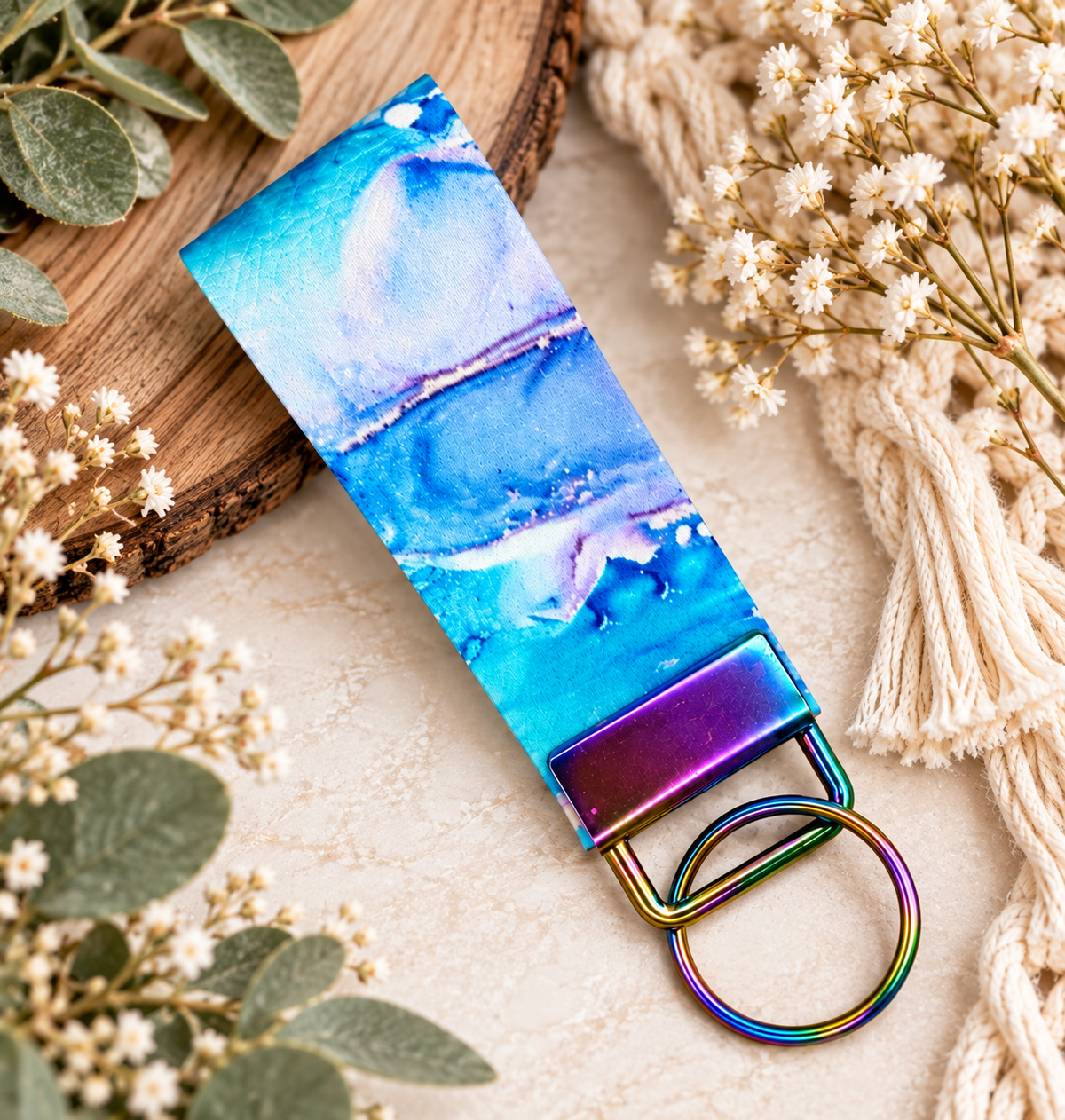 Faux Leather Key Fob Key Chains