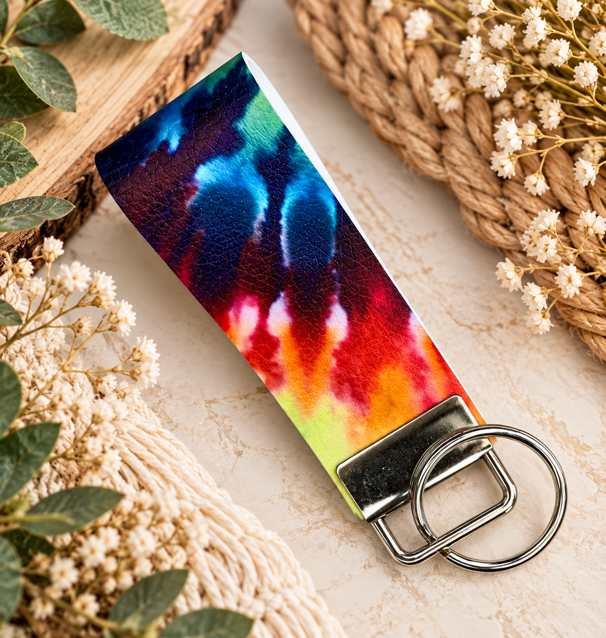 Faux Leather Key Fob Key Chains