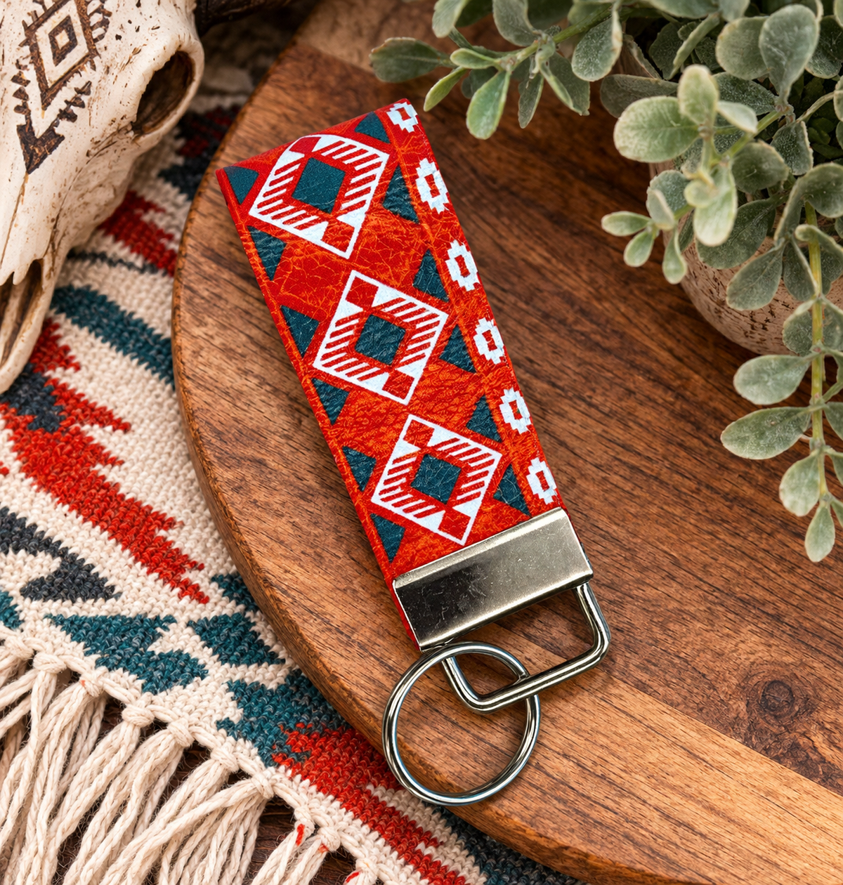Faux Leather Key Fob Key Chains