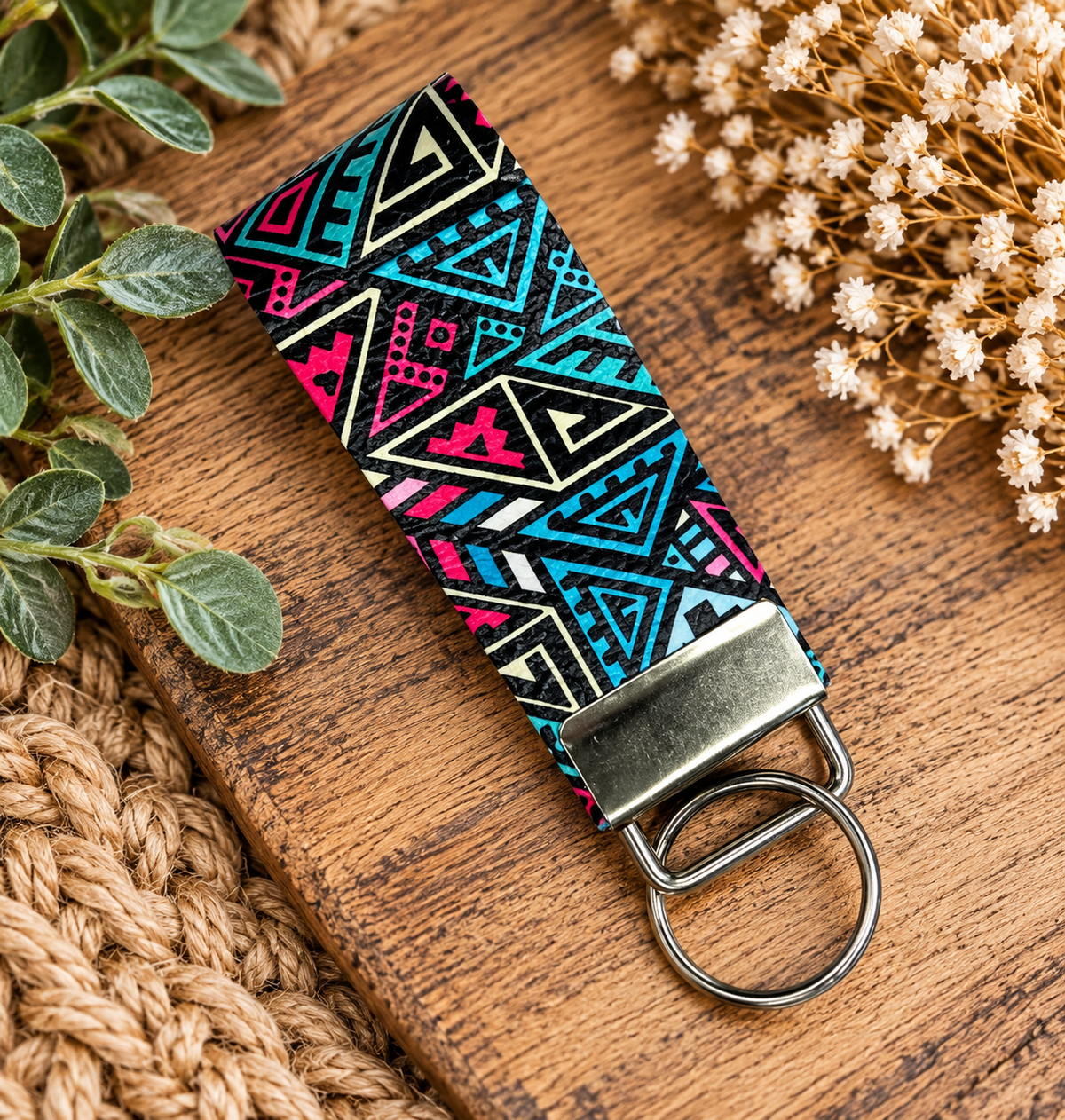 Faux Leather Key Fob Key Chains