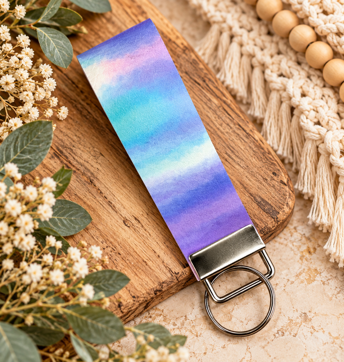Faux Leather Key Fob Key Chains