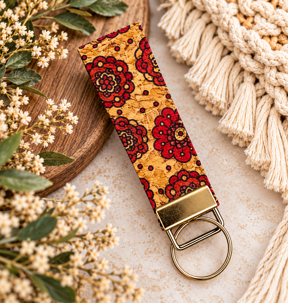 Faux Leather Key Fob Key Chains