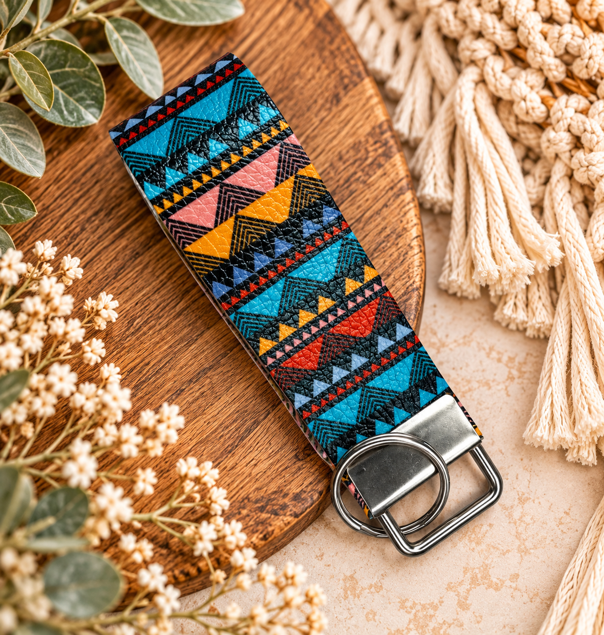Faux Leather Key Fob Key Chains