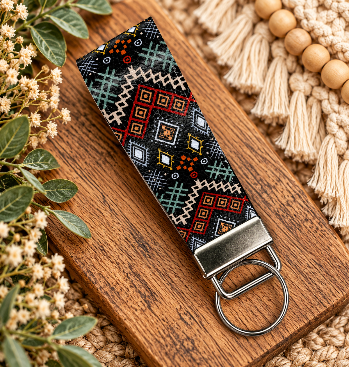 Faux Leather Key Fob Key Chains