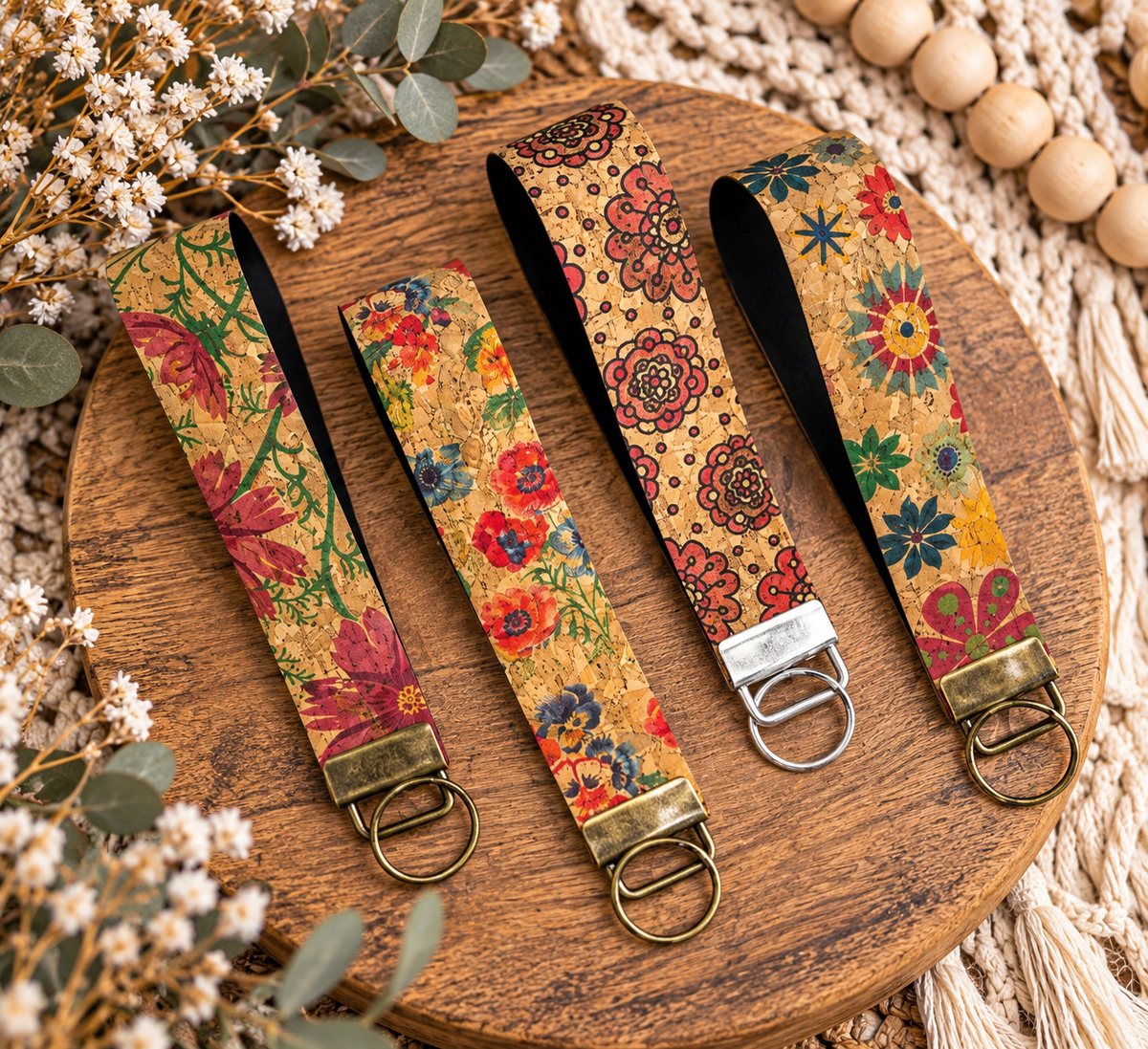 Faux Leather Wristlets