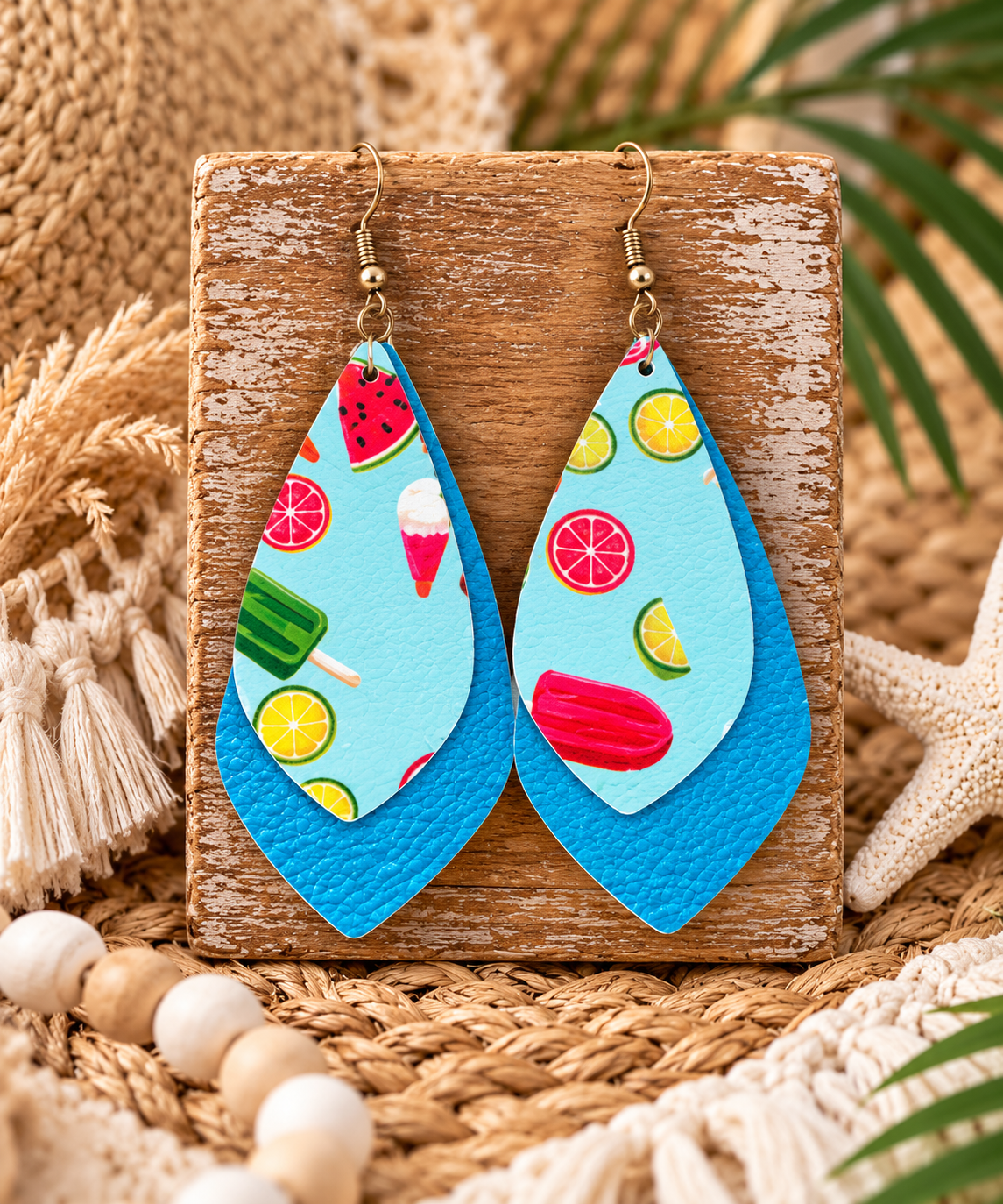 Fruit Double Layer Earrings