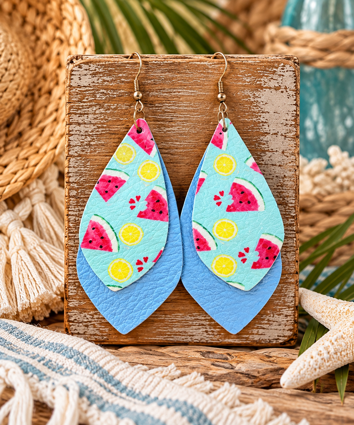 Fruit Double Layer Earrings