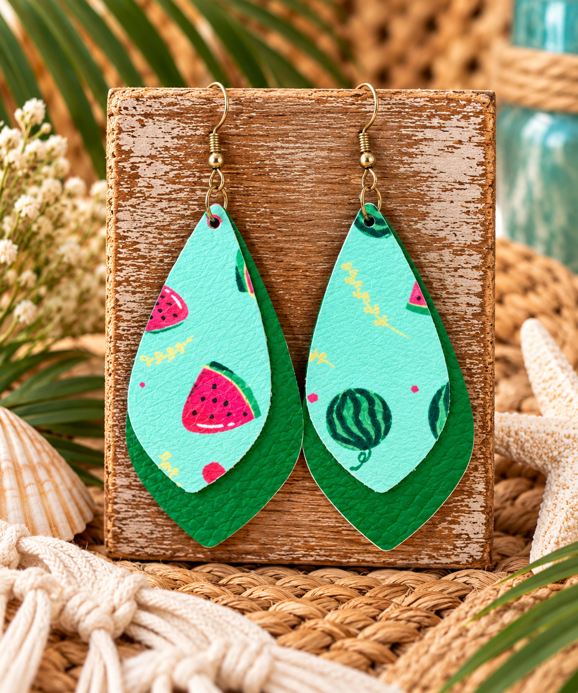 Fruit Double Layer Earrings