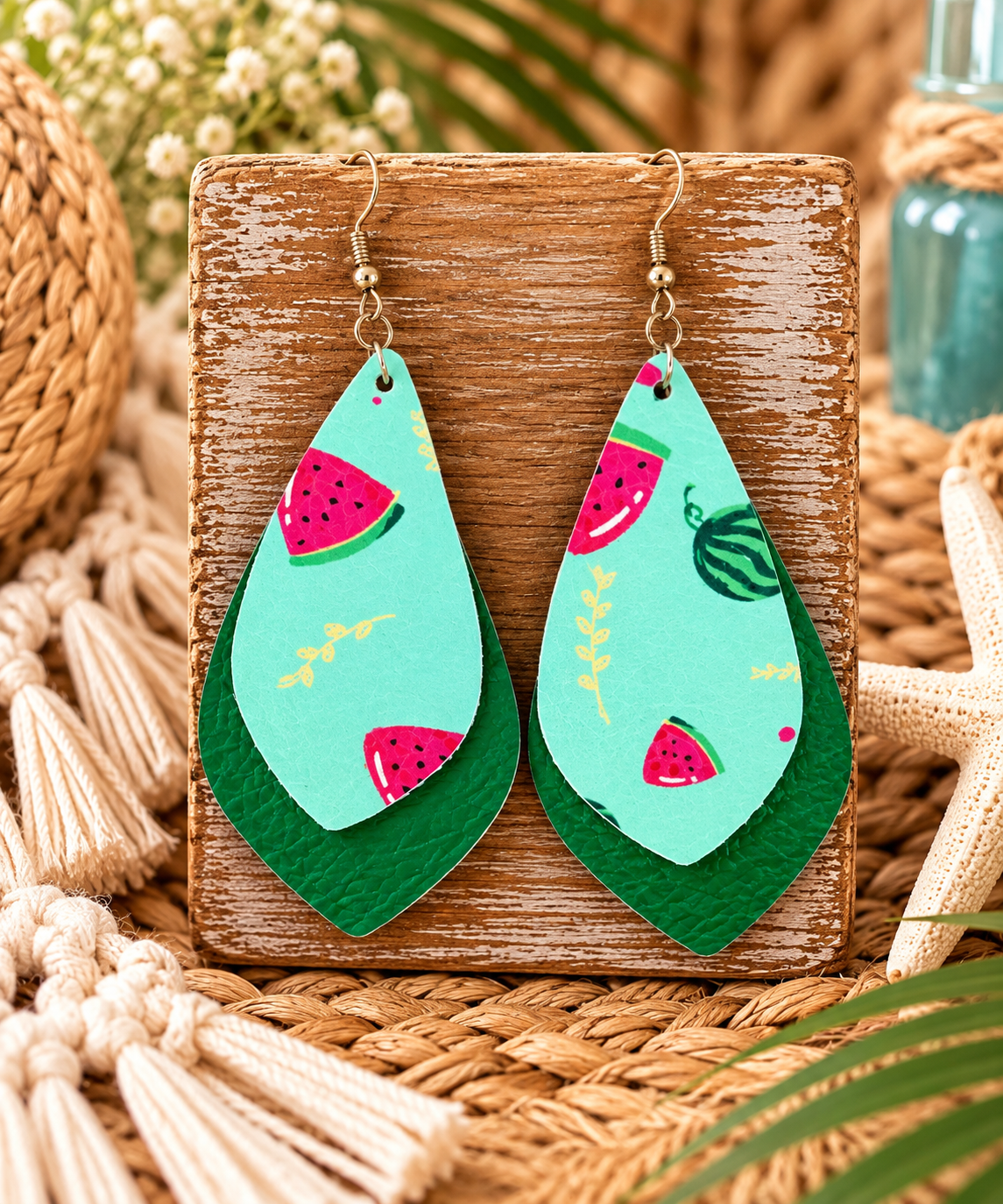 Fruit Double Layer Earrings