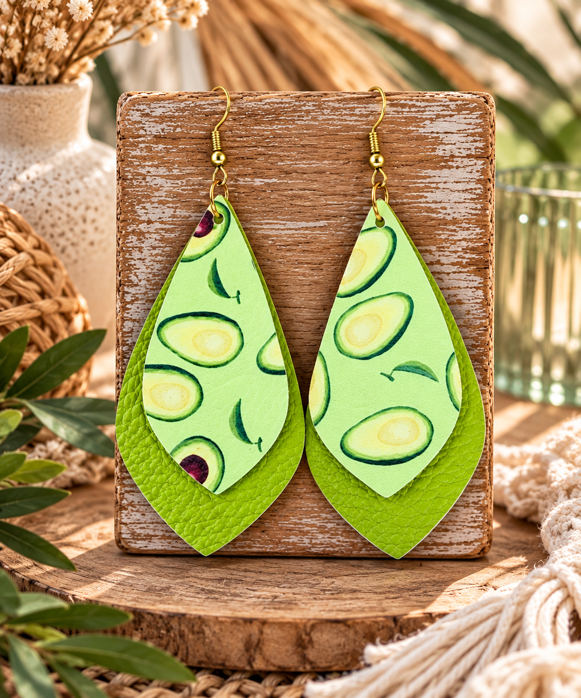 Fruit Double Layer Earrings