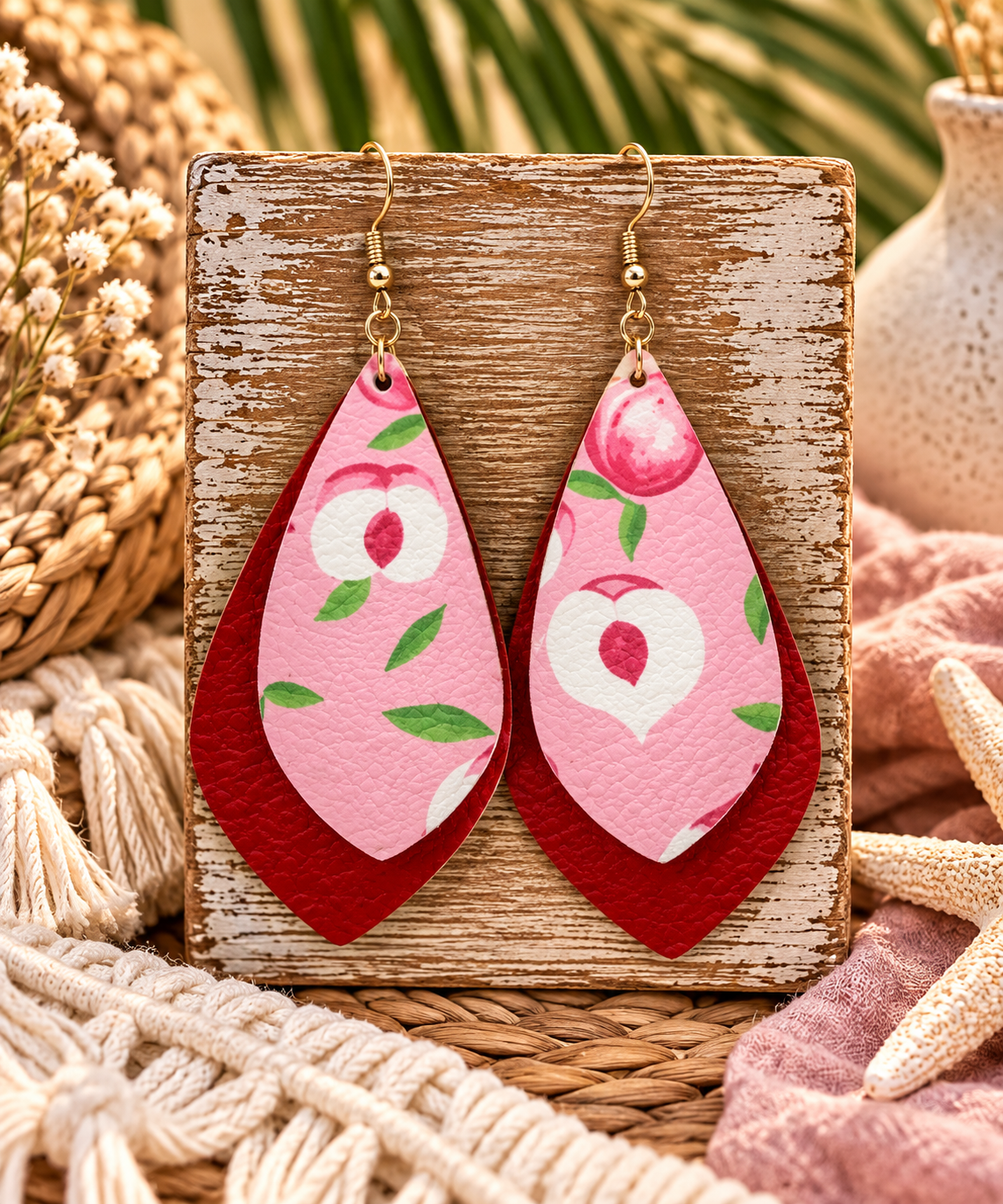 Fruit Double Layer Earrings