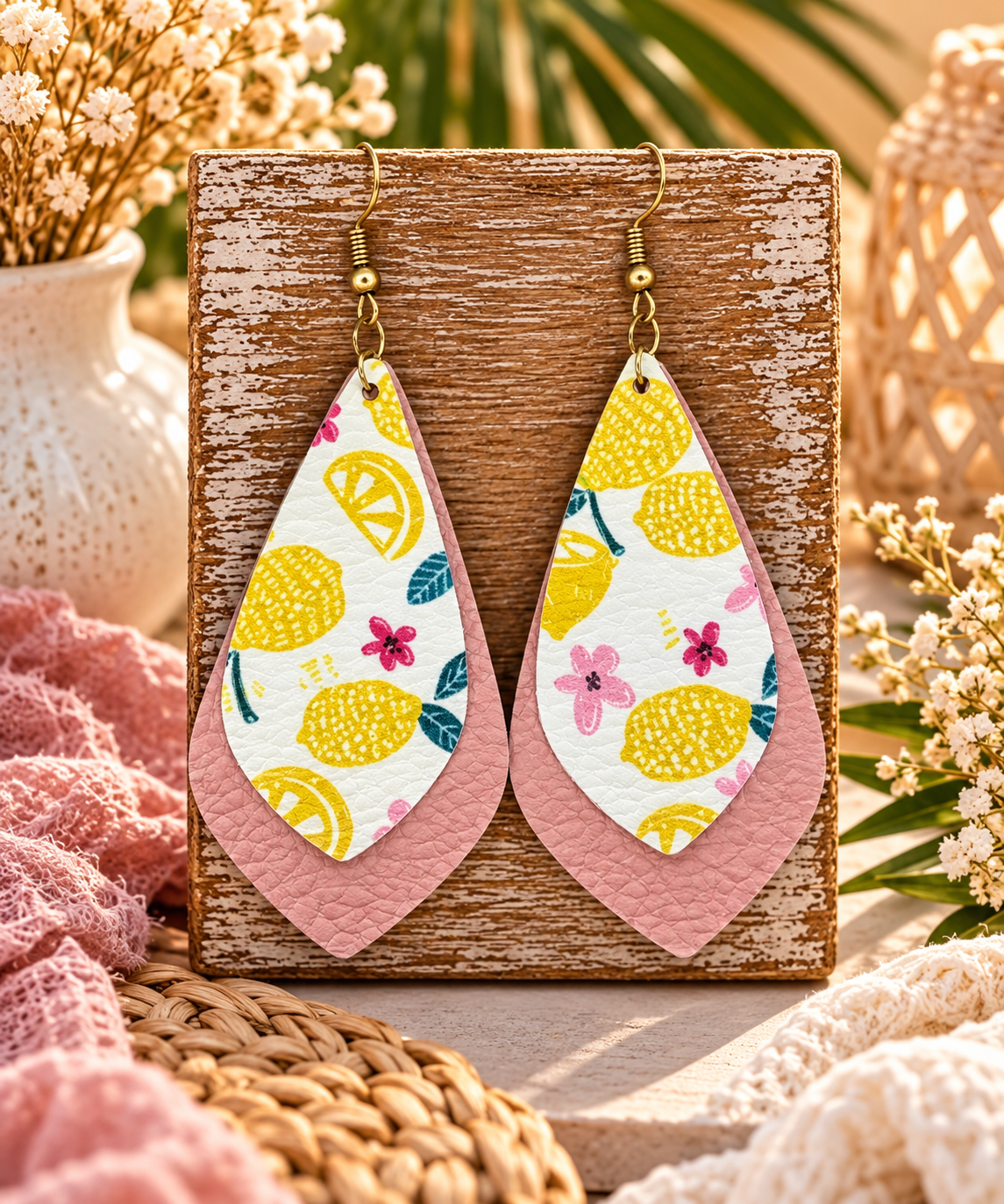 Fruit Double Layer Earrings