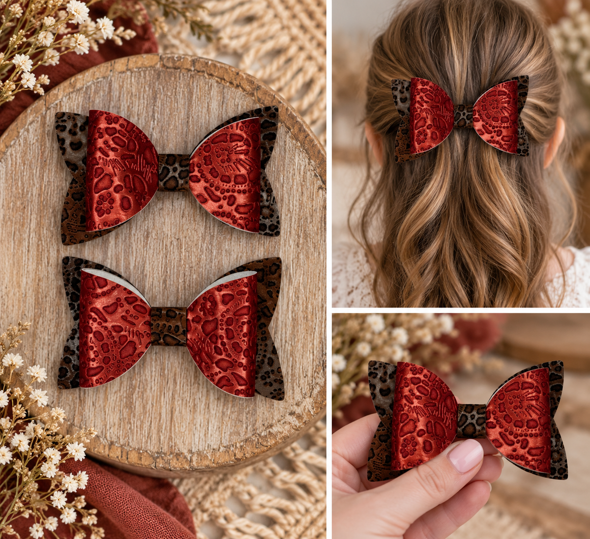 Everyday Hair Bows (no glitter)
