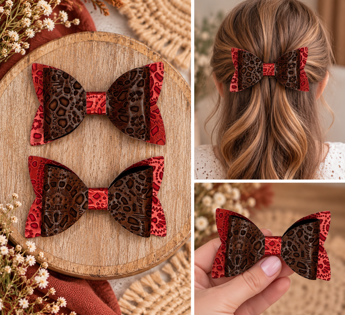 Everyday Hair Bows (no glitter)