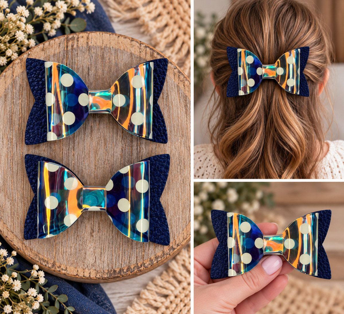 Everyday Hair Bows (no glitter)