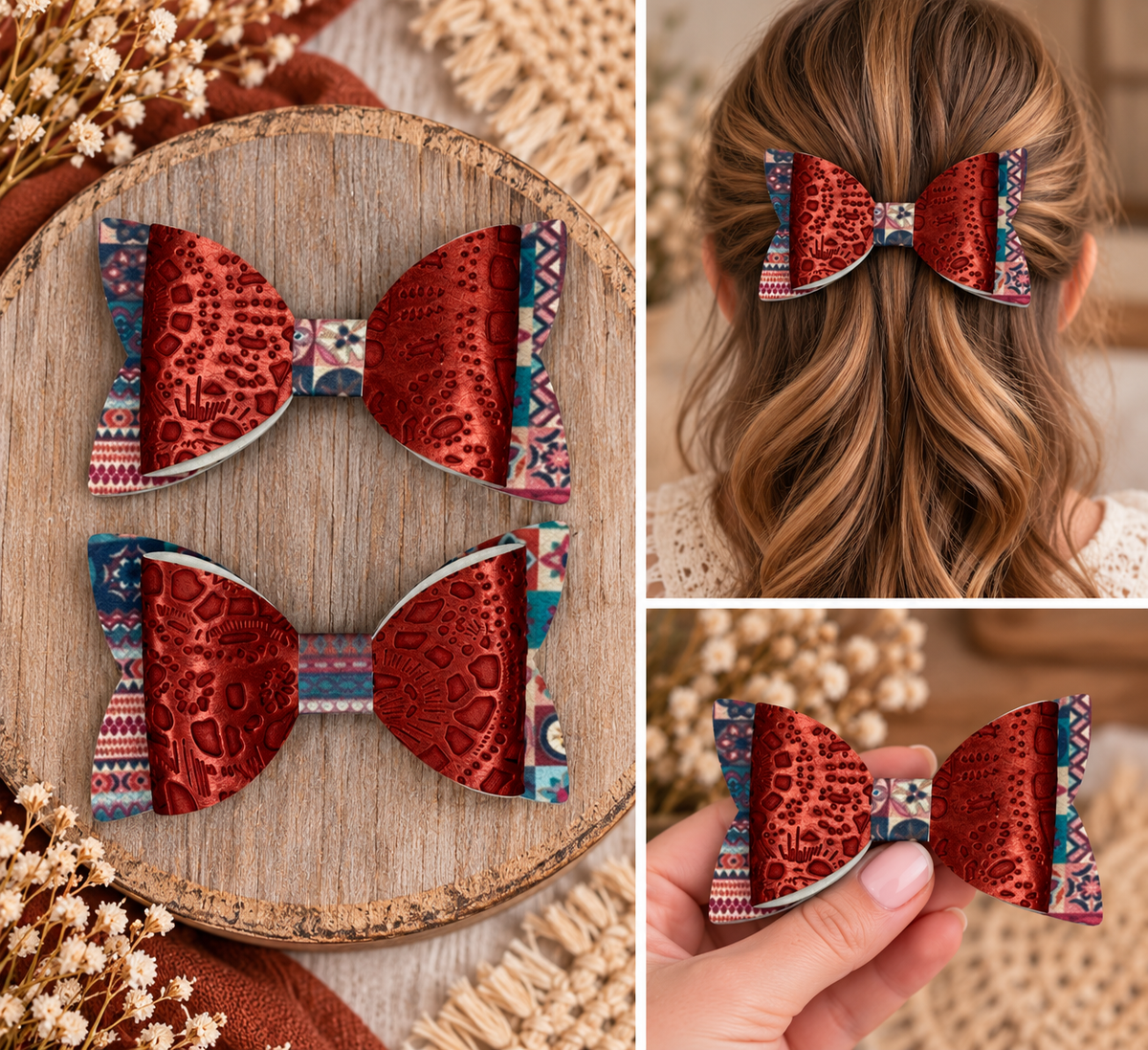 Everyday Hair Bows (no glitter)