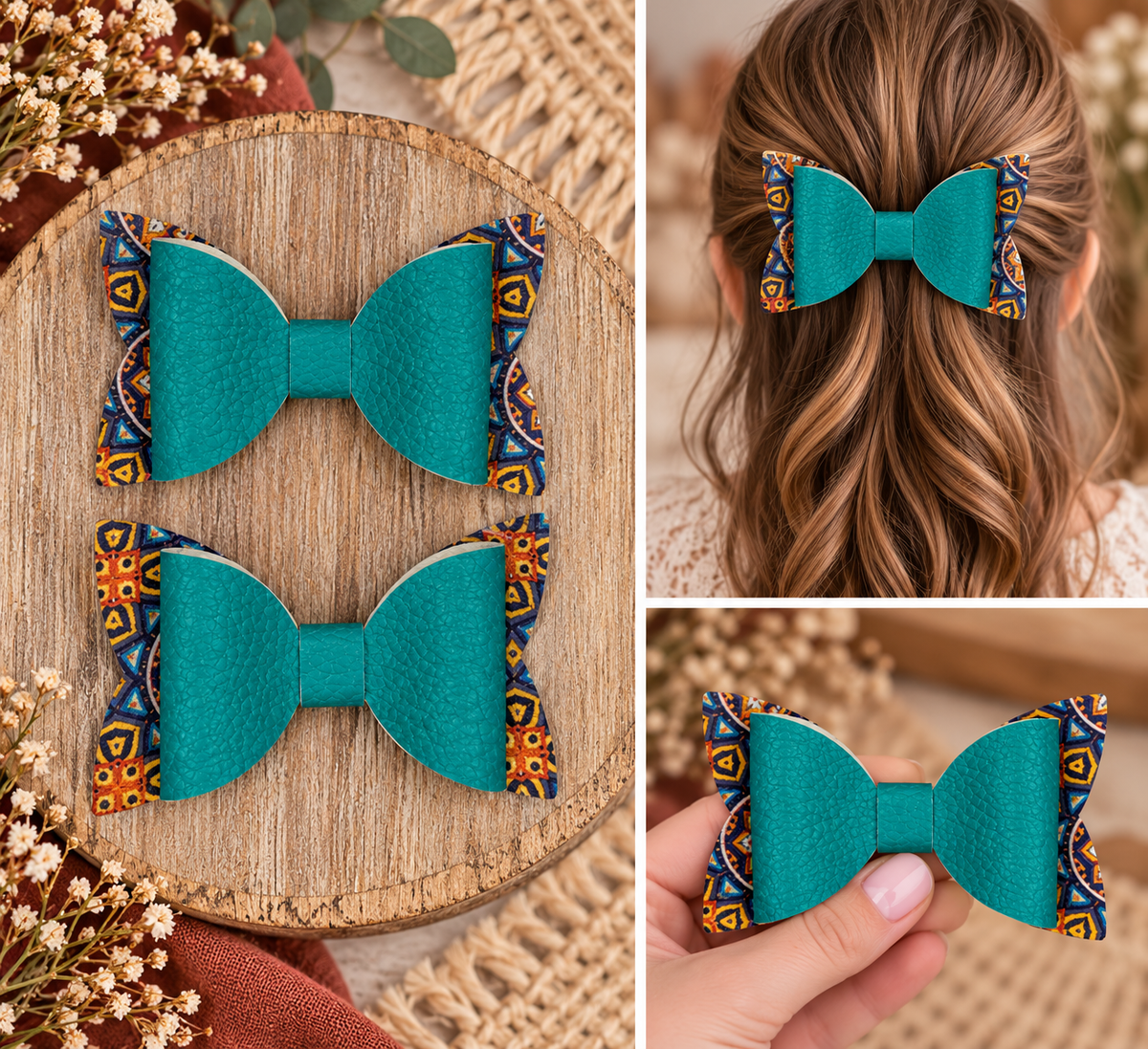 Everyday Hair Bows (no glitter)