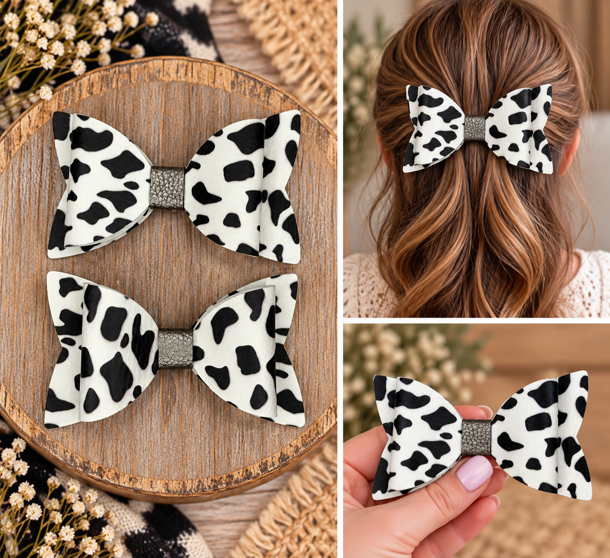 Everyday Hair Bows (no glitter)