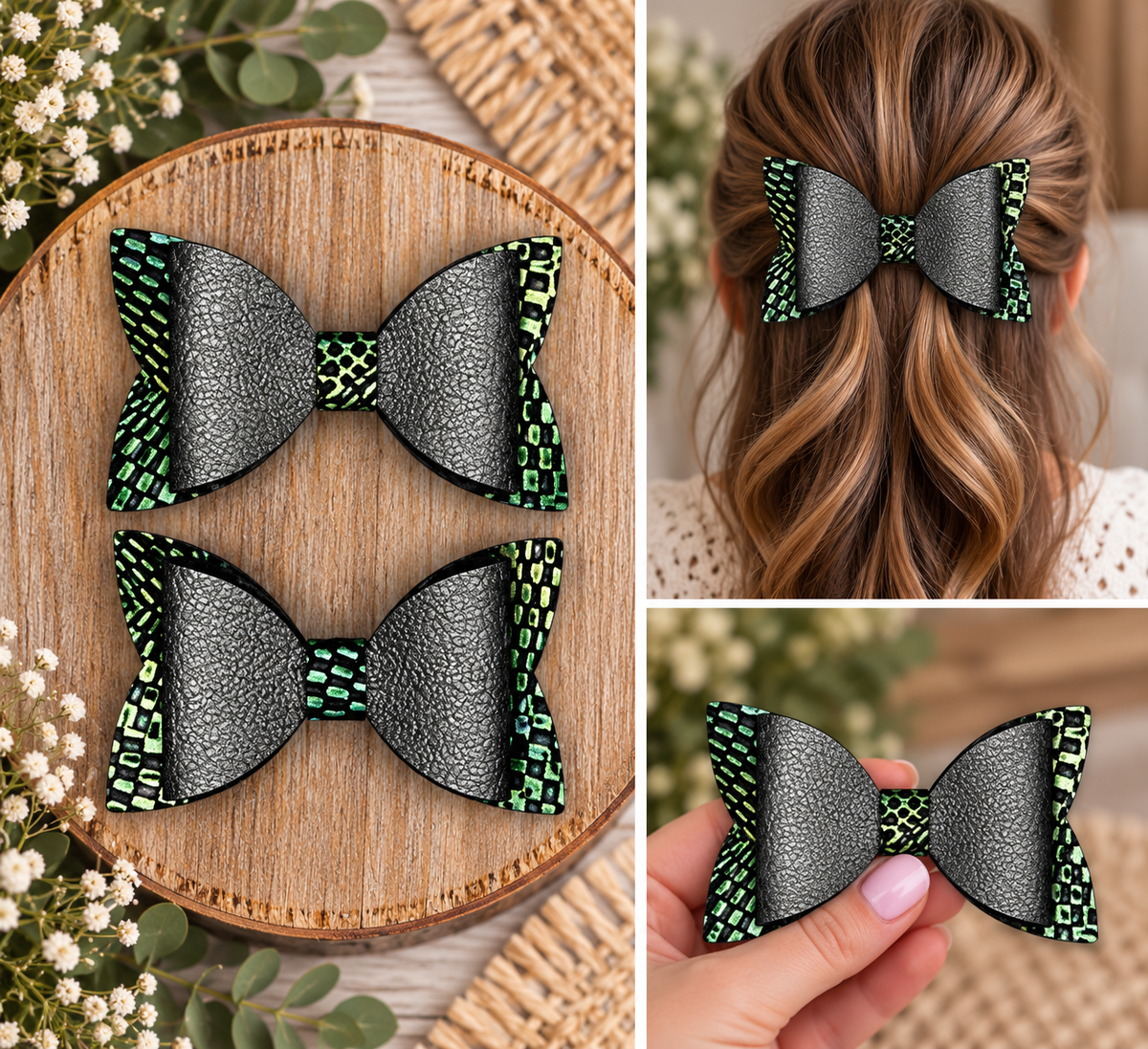 Everyday Hair Bows (no glitter)