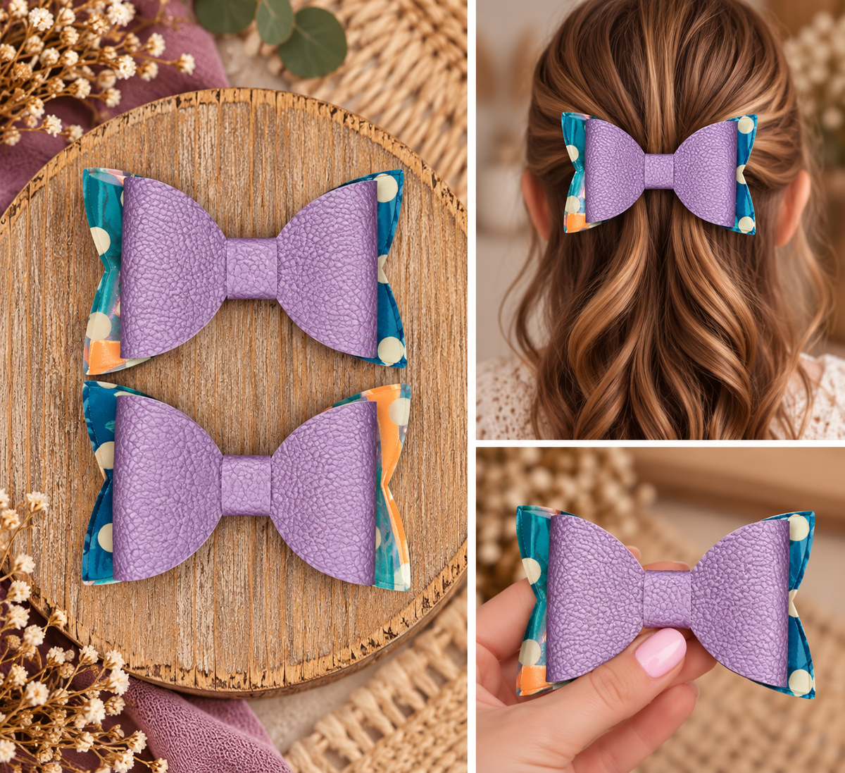 Everyday Hair Bows (no glitter)