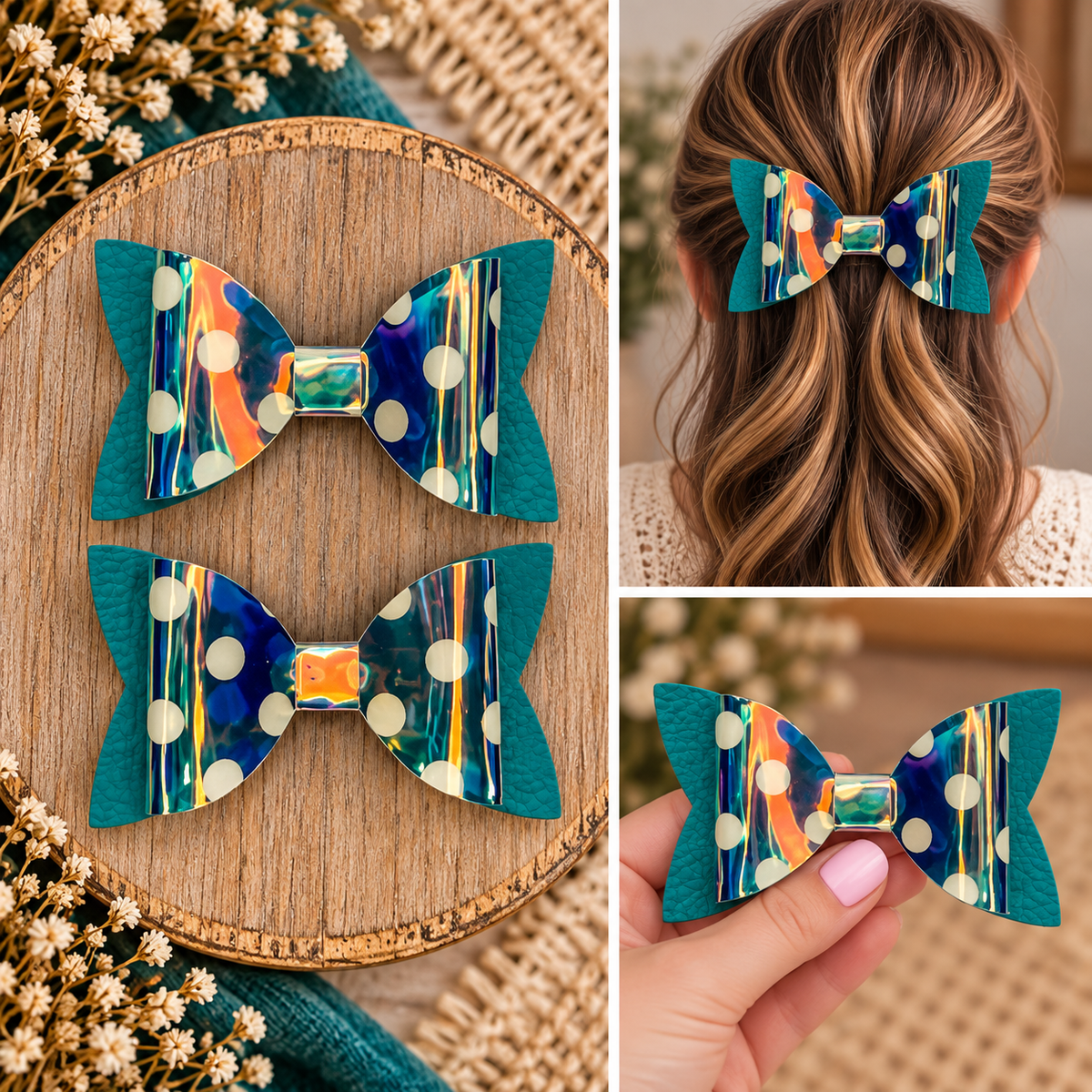 Everyday Hair Bows (no glitter)