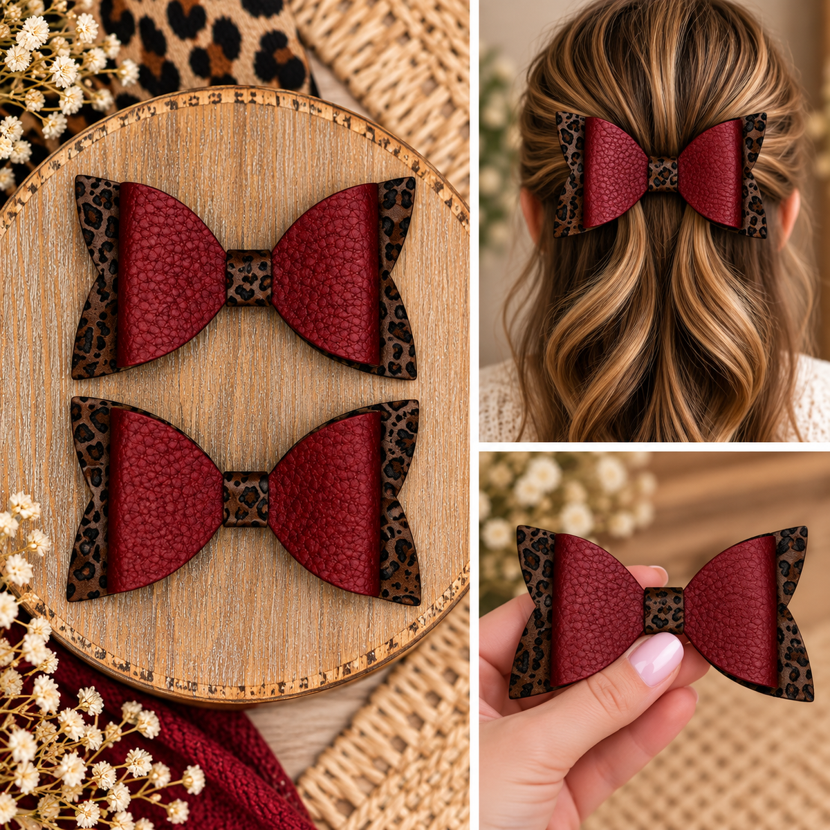 Everyday Hair Bows (no glitter)