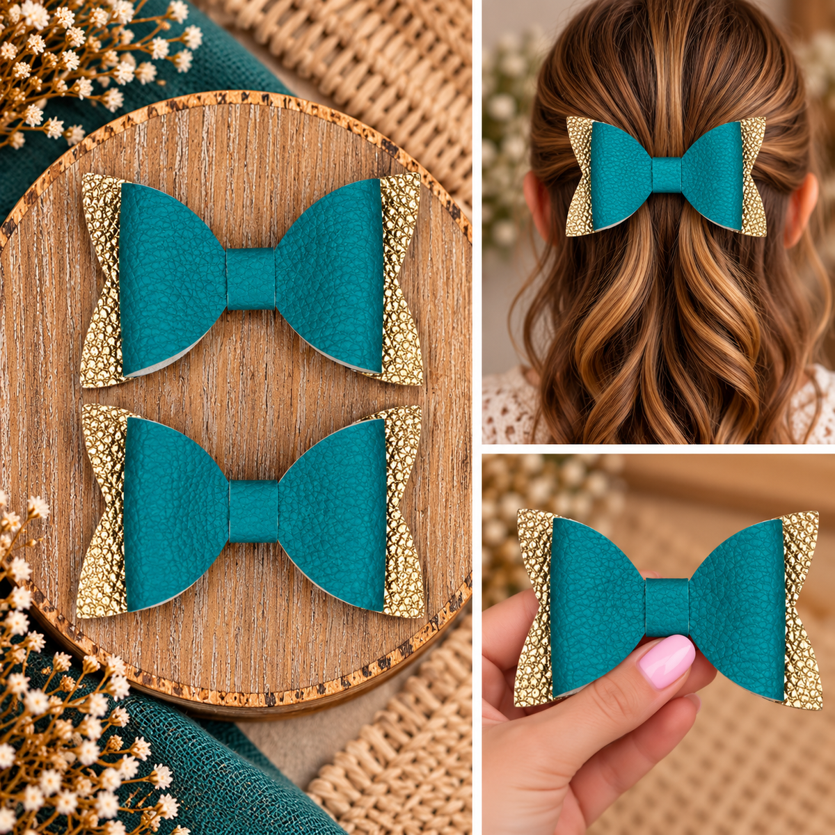 Everyday Hair Bows (no glitter)
