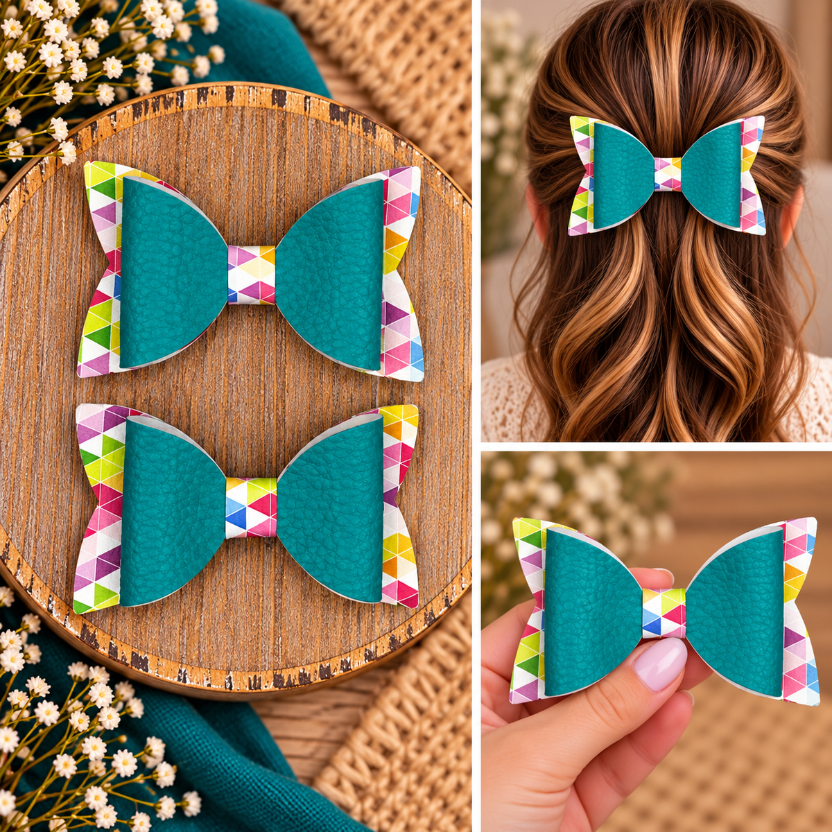 Everyday Hair Bows (no glitter)