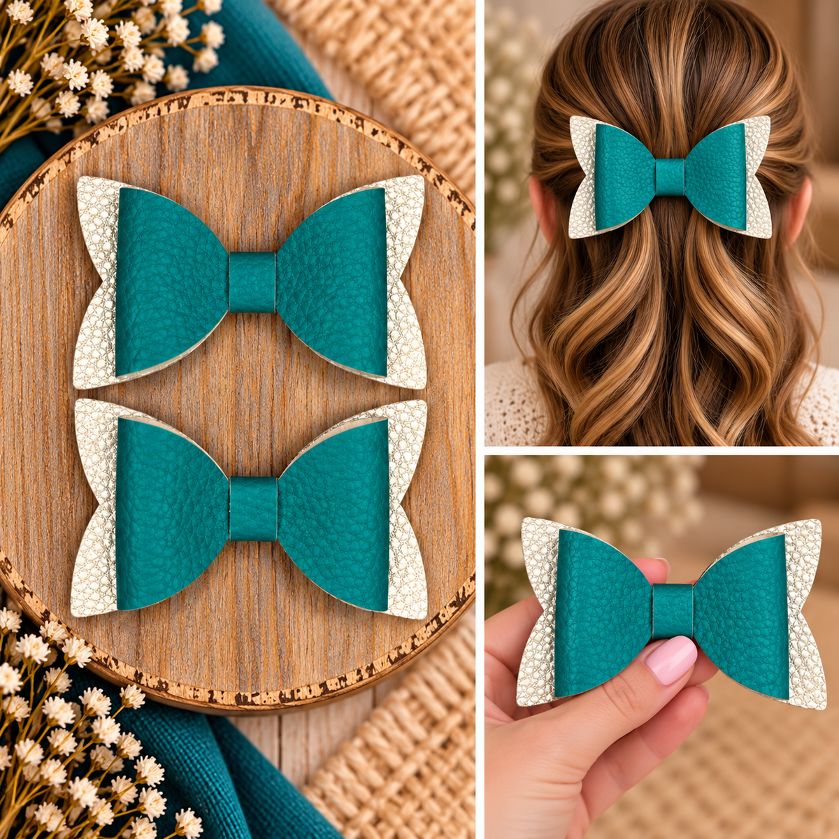 Everyday Hair Bows (no glitter)